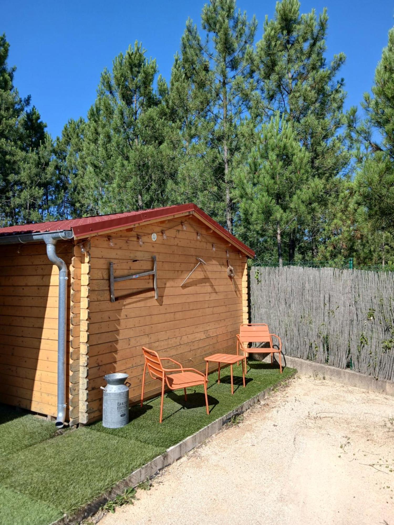 Chalet Charmant Avec Piscine Mercuer Εξωτερικό φωτογραφία